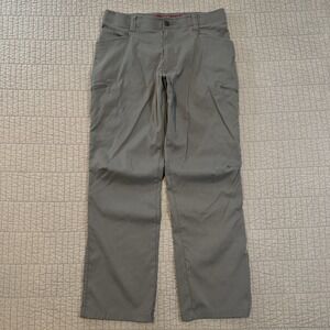 Wrangler ATG Pants Men's 34x30 (32x30) Gray Cargo Hiking‎ Outdoor Nylon Stretch
